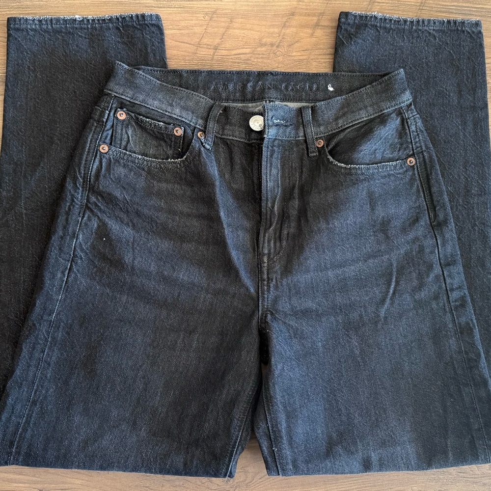 American Eagle Outfitters Black Straight Leg Jeans